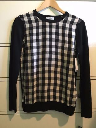 pull à carreaux taille XS