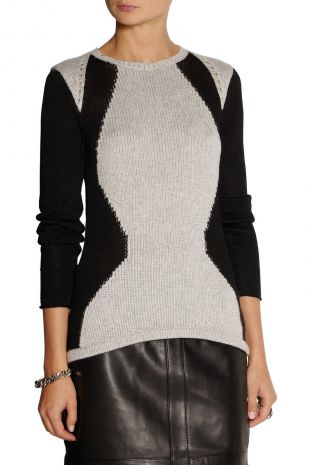 pull gris et noir taille XS
