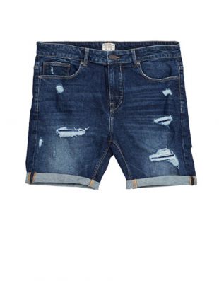 Bermuda denim déchiré