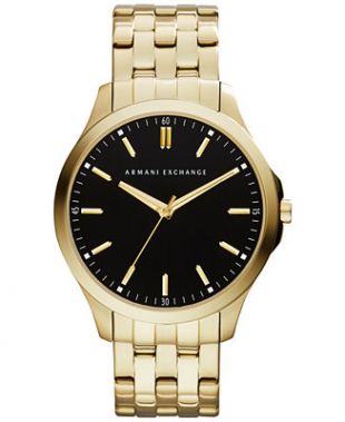 Armani Exchange - A|X Men's Gold-Tone Stainless Steel Bracelet Watch 45mm AX2145