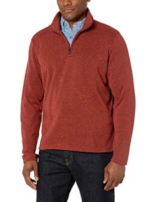 Wrangler - Wrangler Authentics Men’s Sweater Fleece Quarter-Zip