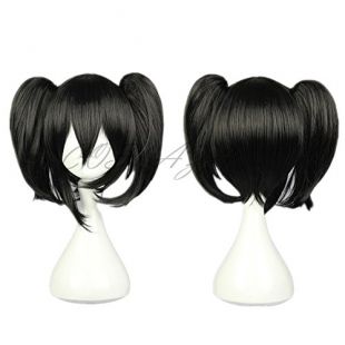 COSPLAZA Perruque Lovelive Anime Cosplay Wigs Yazawa Nico noire Noël Party Cheveux