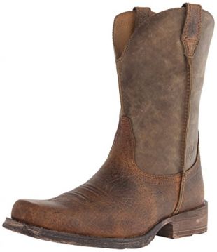 Ariat Men's Rambler Wide Square Toe Western Cowboy Boot, Earth/Brown Bomber, 10.5 EE US