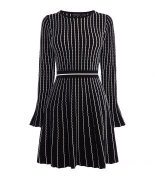 Pin stripe Knit Dress