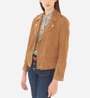 Veste Ornella cuir suédé
