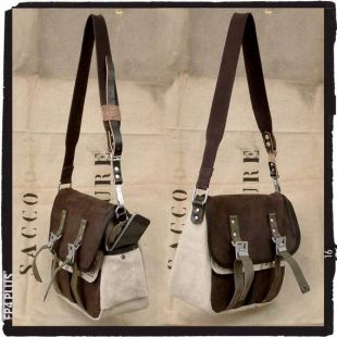 Recycled Leather Messenger Bag Cross Body Bag Classic Messenger Unisex Bag Military Post Bag Upcycled Bag 2090 by peace4you Bags