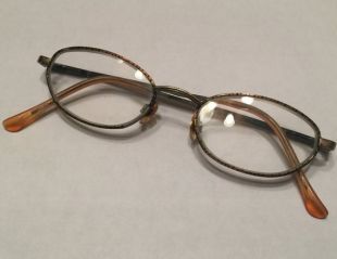 Vintage en cuivre moucheté lunettes femmes ovale lunettes de lecture