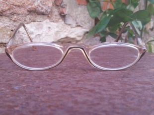 Jean Lempereur Français lunettes, Vintage des années 1980, vêtements pour les yeux. Cadres en plastique ovales classiques avec motif en marbre. Projet de collectionneurs.