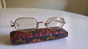 VENTE Vintage Whitney lunettes lunettes rétro classique mode studieuse style unique hipster authentique cool cadres en métal Eye See You