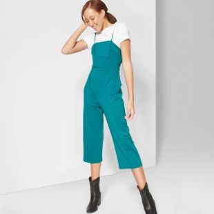 Women's Strappy Knit Jumpsuit - Wild Fable™ Fiji Teal