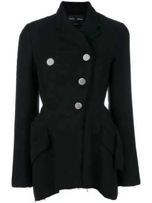 Ensemble Tailleur Proenza Schouler – Veste Tweed Verte + Jupe – Taille S – Occasion