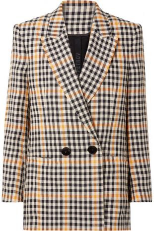 Petar Petrov Jina checked linen blazer