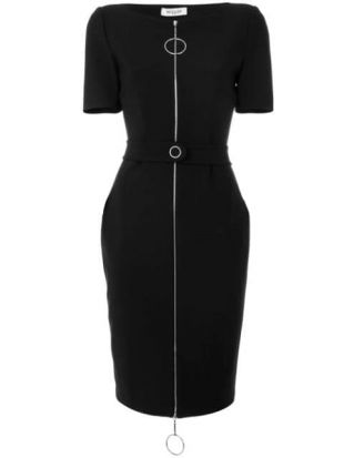 Mugler front zip dress