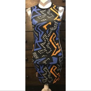 Graffiti Print Bodycon Dress