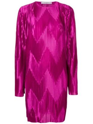 Zig Zag Pleated Dress