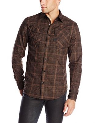 G-Star Raw Men's Rackler Longsleeve Shirt In Check Raven