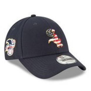 Chicago White Sox New Era 2018 Stars & Stripes 4th of July 9FORTY Adjustable Hat Navy