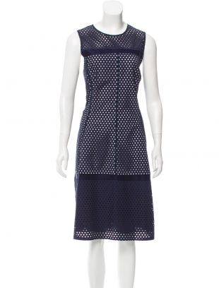 Sleeveless Eyelet Dress