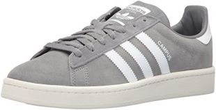 adidas  Men's Campus Sneakers, Grey Three/White/Chalk White, (10.5 M US)