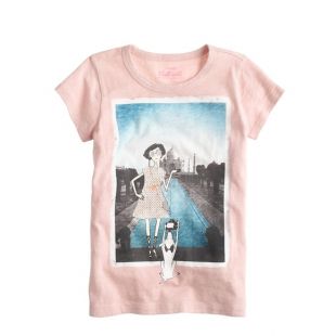 Crewcuts Girls Olive Taj Mahal T shirt