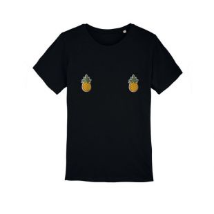 T shirt femme en coton bio Ananas