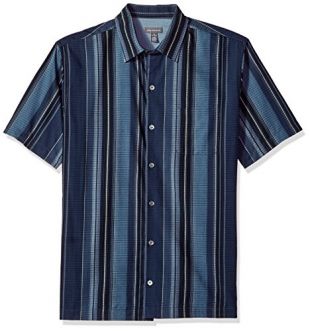 Van Heusen - Van Heusen Men's Air Short Sleeve Button Down Stripe Shirt ...