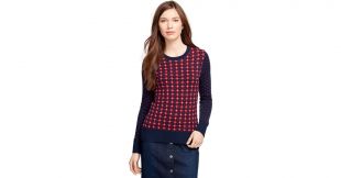 Jacquard Floral Sweater