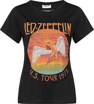 Noisy May NMNate LED Zeppelin W T-Shirt Black
