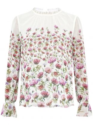 Luceal Thistle Print Sheer Top