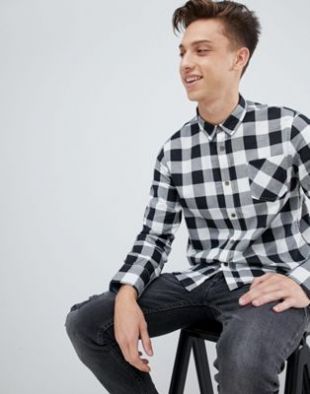 Brave Soul Chemise Buffalo à carreaux en flanelle