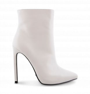 Tony Bianco - Tony Bianco Freddie White Capretto Ankle Boots