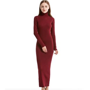 Detail Feedback Questions about 2019 New Fashion Women Sexy Party Dress Knit style Long Sleeve Turtleneck Winter Maxi Dress Slim Work Wear Office Dress Vestidos on Aliexpress.com | alibaba group