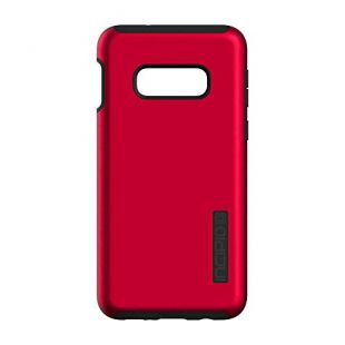 Incipio DualPro Dual-Layer Case for Samsung Galaxy S10e with Hybrid Shock-Absorbing Drop-Protection - Iridescent Red/Black