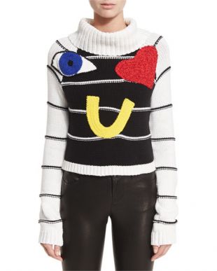 Zita Eye Heart You Turtleneck Sweater