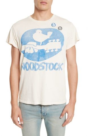 Woodstock Graphic T Shirt with Badges
