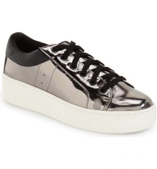 Bertie Metallic Platform Sneaker