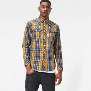 3301 Shirt In Light Nassau Blue Dark Vulcan Check