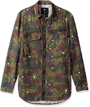 G-STAR RAW mensD04589.8855.8109Type C Rc Zip Overshirt L/S Button-Down Shirt