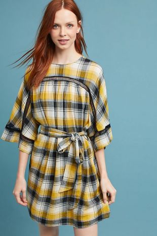 Tie Waist Kimono Tunic Dress