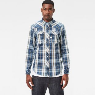 3301 Shirt in Milk Dark Vulcan Check