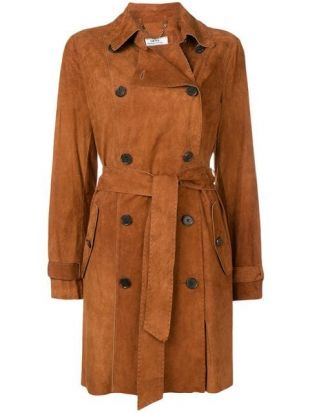 Desa 1972 suede trench coat