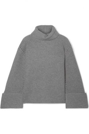Uma Oversized Wool And Cashmere Blend Turtleneck Sweater