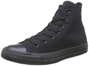 Converse Chuck Taylor All Star Hi Top Black Canvas W9160, Men's 9.5 womens 11.5