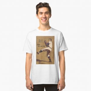 Vintage Baseball Pitcher Illustration (1905) Classic T-Shirt