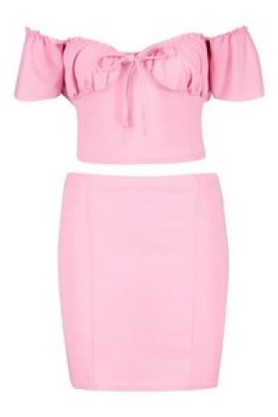 Peasant Blouse & Mini Skirt Co-Ord