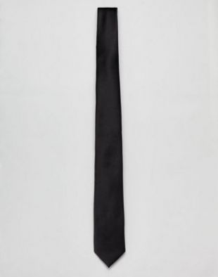 Burton Menswear formal tie in black