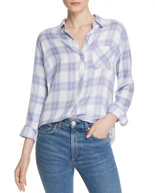 Hunter Plaid Shirt in Indigo