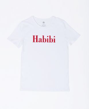“Habibi” Tee shirt in red Bourgeois