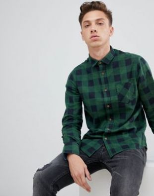 Brave Soul Chemise Buffalo à carreaux en flanelle
