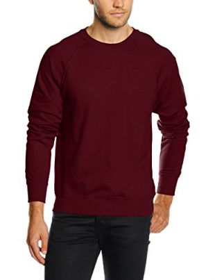 Fruit of the Loom SS063M Sweat-Shirt, Rouge (Bordeaux), Medium Homme
